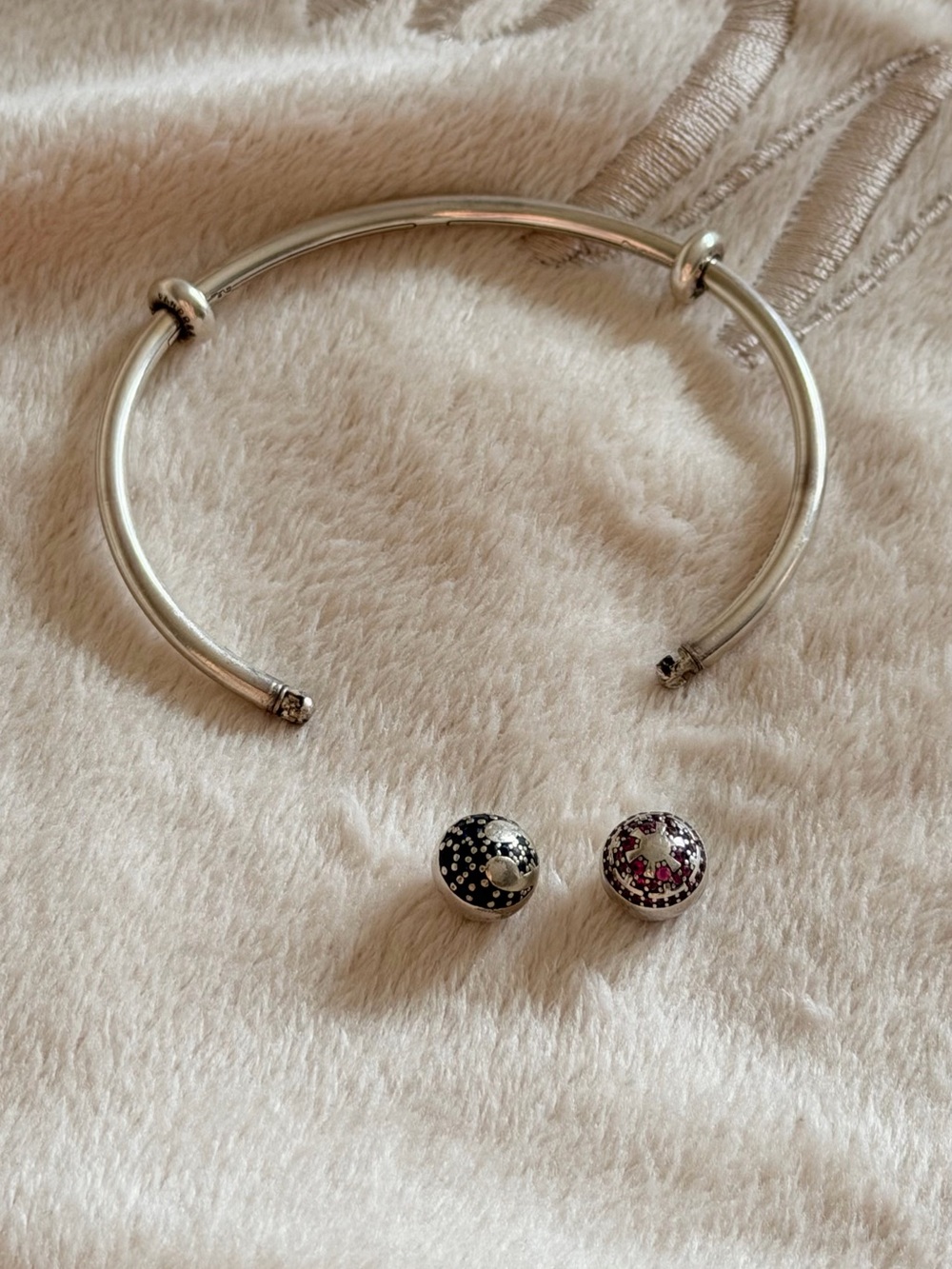 Pandora S925 Ale Star Wars 'The Force Will Be with You Always' CZ Open Bangle - Picture 9 of 11